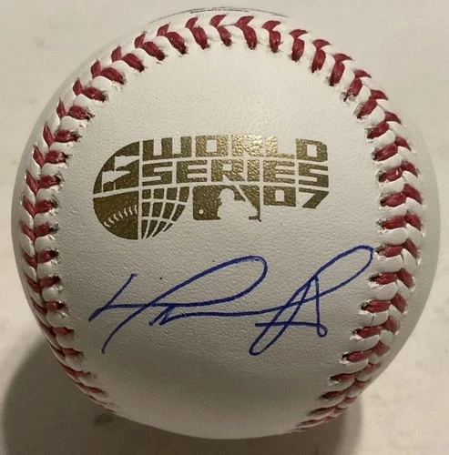 David Ortiz Signed 2007 World Series Rawlings Baseball Steiner Authentic