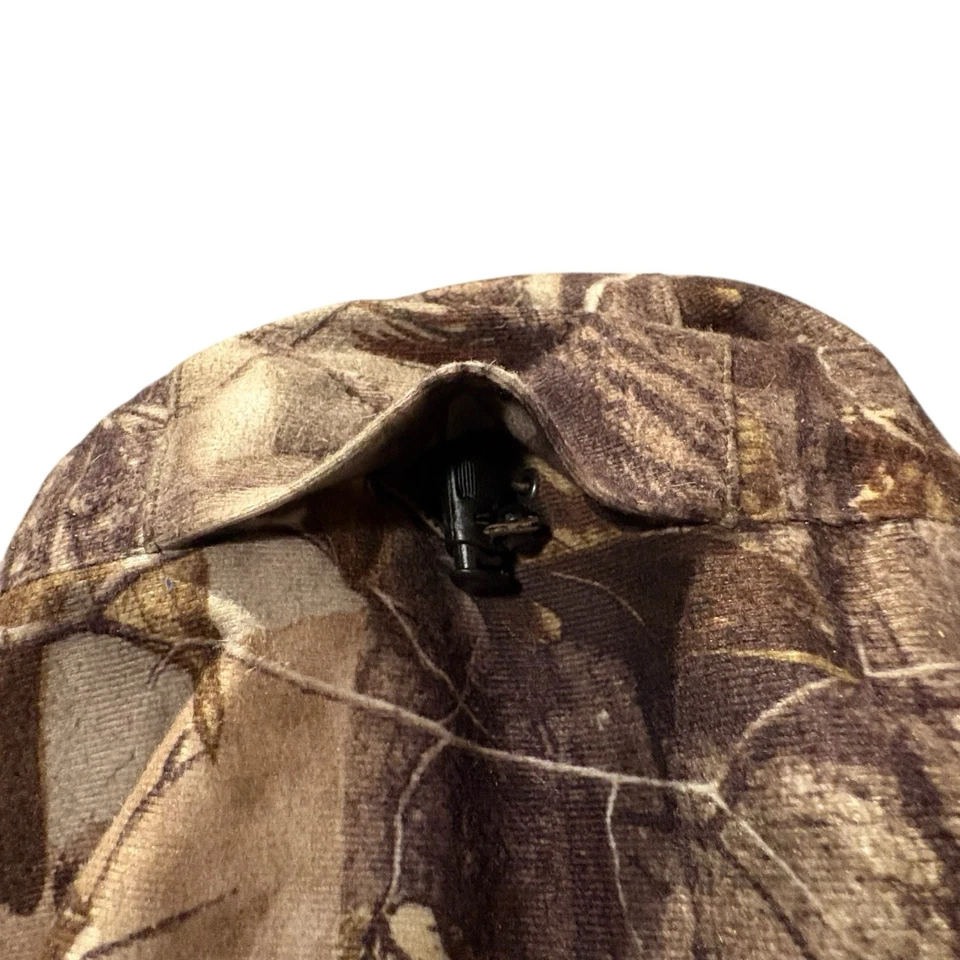 Cabela's Jacket Mens XL Brown Realtree Camo Dry Plus Hooded Hunting Flannel - Image 4 of 4