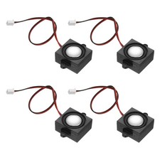 3W 4Ω Mini Speakers, 4PCS Full-Range Portable Micro Loudspeakers, Black Silver