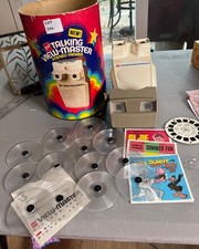 GAF Talking View-Master Stereo Viewer W/ Reels  Booklets Collectible Set