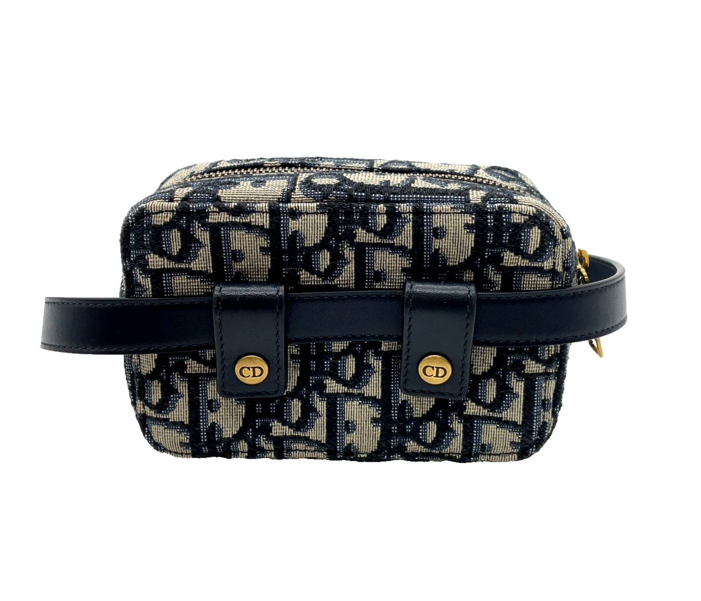 Christian Dior Trotter Jacquard Oblique Canvas Navy Waist Bag image 4