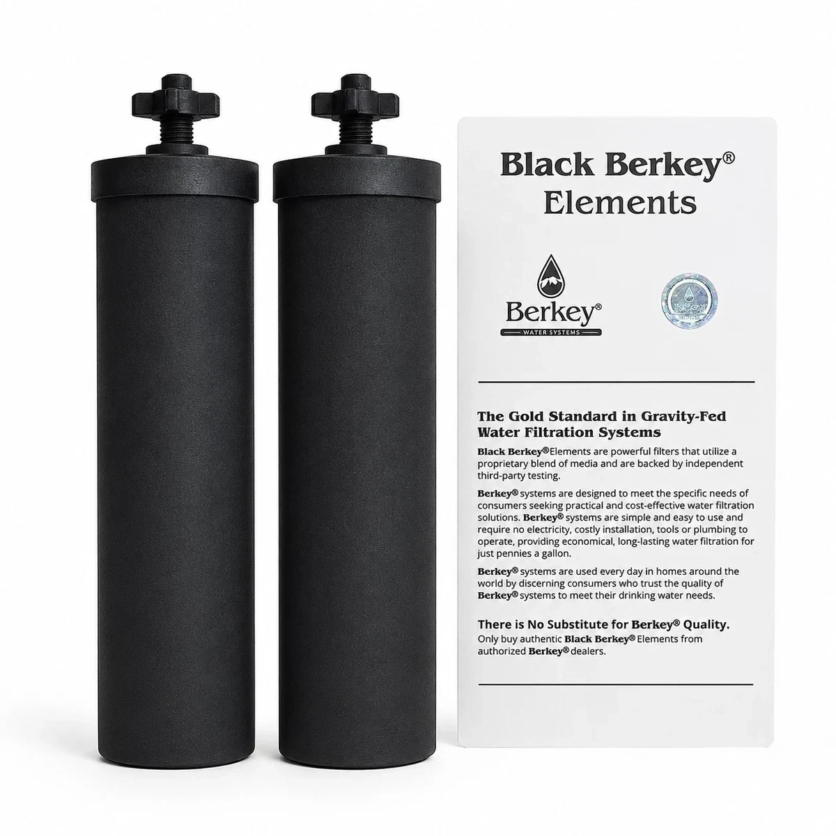 バーキー Berkey 純正Black Berkey　交換用フィルター2個パック 25+ Berkey Black 2 Number in Pack Water Filters for sale | Updated
