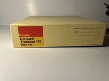 Vintage Old Stock Kodak Carousel Transvue 140 Slide Tray in Original Box