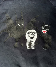 BATMAN RETURNS Original 1991 Film Crew SWEATSHIRT w/ TIM BURTON Artwork SIZE XL