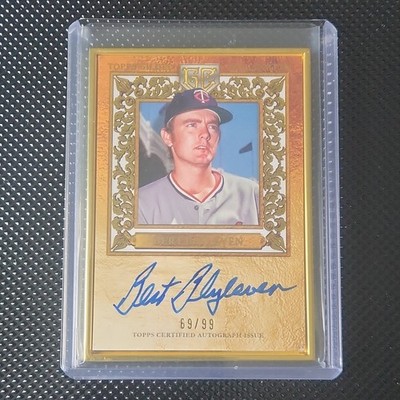   Topps 2025 Gilded Gold Framed Autographs Bert Blyleven #HAFA-BB 69/99 AU Twins