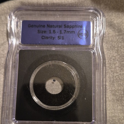 Natural Blue Sapphire Round Cut 1.5-1.7mm SI1 ICG Certified 2040580120