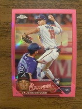 2023 Topps Chrome - Vaughn Grissom #48 Pink Refractor (RC)