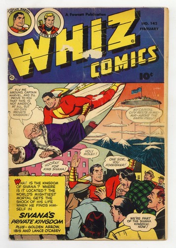 Whiz Comics #142 GD+ 2.5 1952