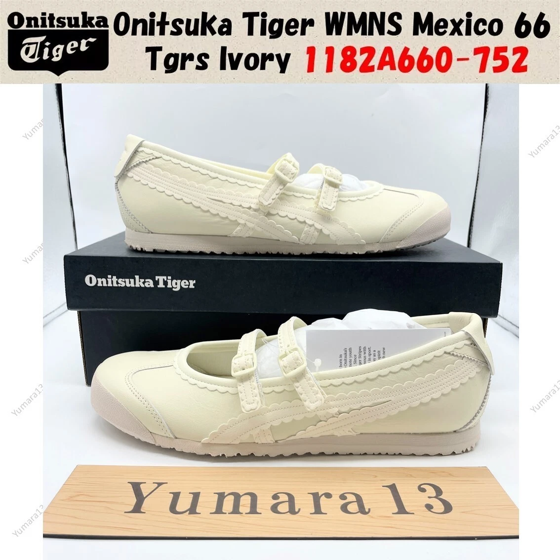 Onitsuka Tiger WMNS Mexico 66 Tgrs Ivory 1182A660-752 Women's Size