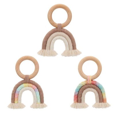 macrame teething ring