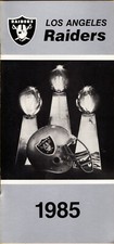 1985 Los Angeles Raiders NFL Football Media GUIDE