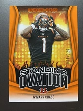 Ja'Marr Chase Standing Ovation 2023 Panini Rookies & Stars ORANGE PARALLEL /125