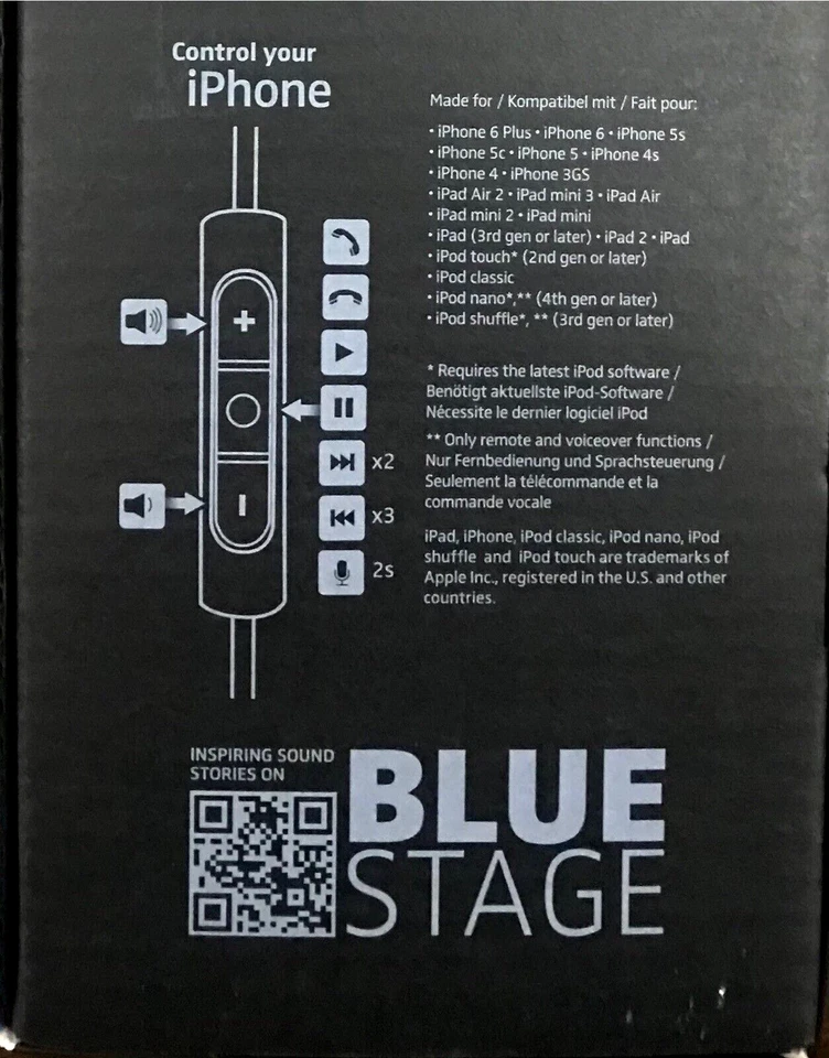 SENNHEISER Momentum 2.0 M2 Headphone Headset + Mic (Apple iPhone/iPad) BLACK NEW - Image 3 of 4