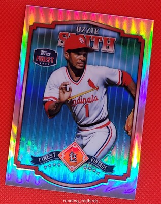 2014 Topps Finest Vintage Ozzie Smith #FV-OZ HOF -Refractor- 10+ Items Ship FREE
