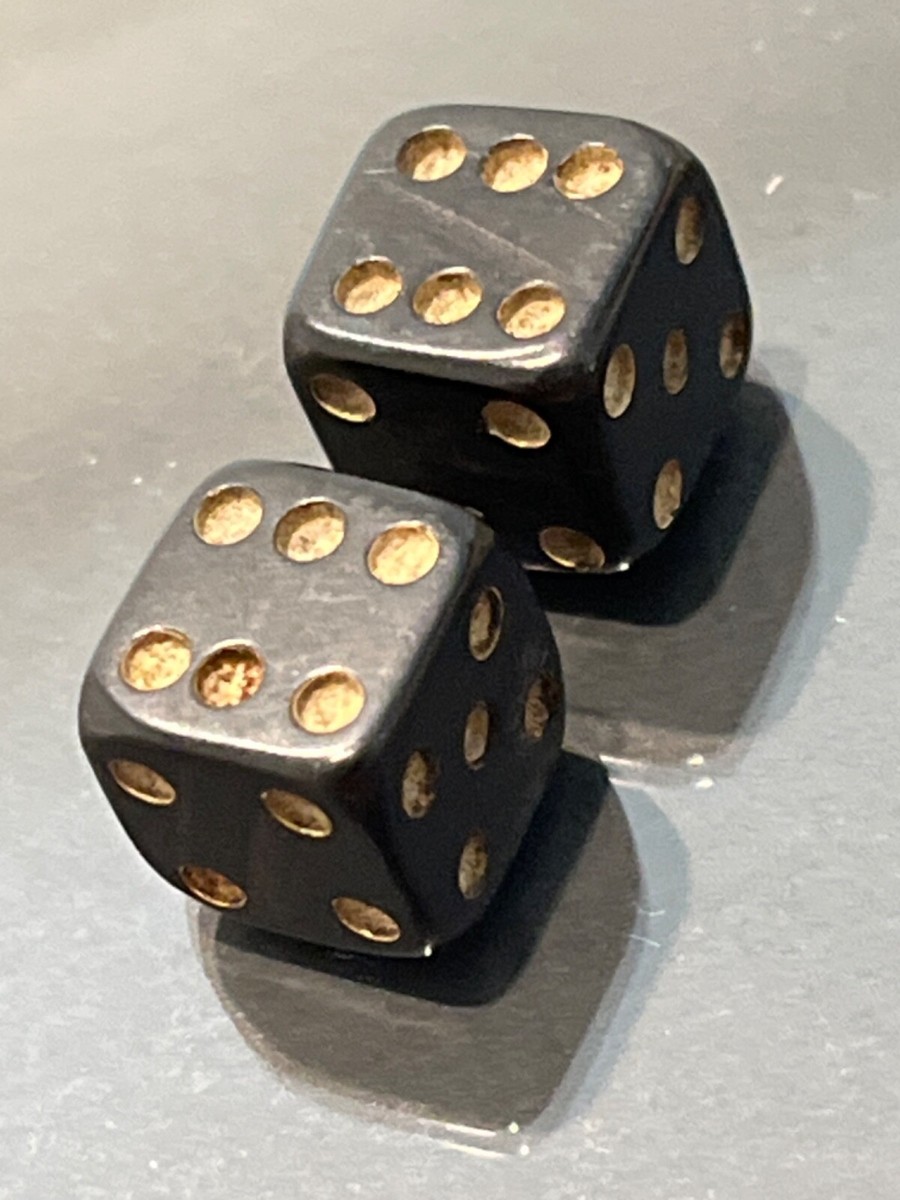 RARE art deco black cherry green faturan bakelite mini dice RARE art deco black cherry green faturan bakelite mini dice