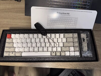 Keychron K6 Wireless Mechanical Keyboard K6 Red Switch 