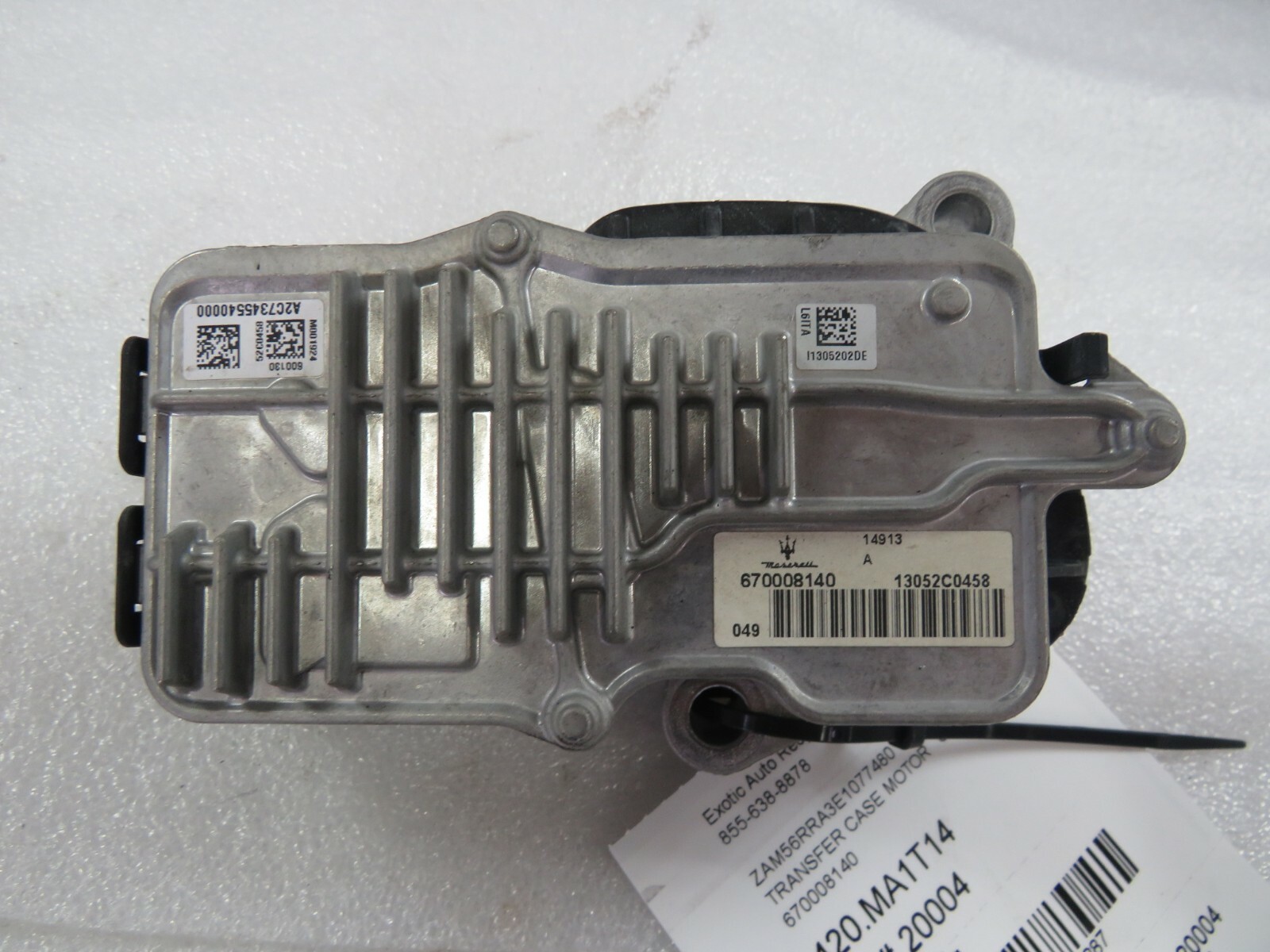 2014 Maserati Quattroporte, Transfer Case Motor, Used, P/N 670008140