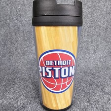Detroit Pistons 14oz Travel Mug NBA Officially Licensed Basketball Coffee Tumber