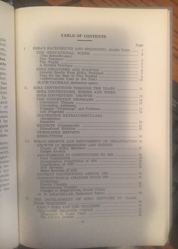 South Dakota Hist. SDEA The First 75 Years 18841959, Teachers