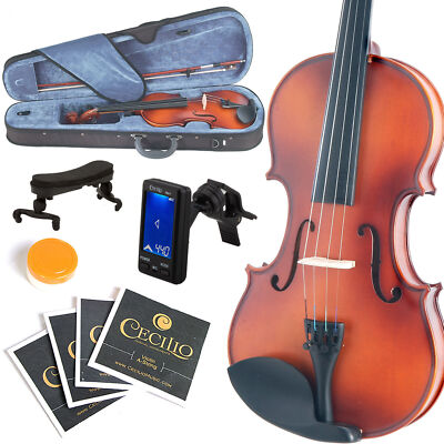 Mendini 4/4MV300 Solid Wood Satin Antique Violin