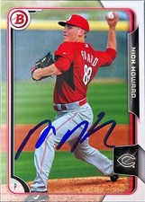 2015 Bowman Draft #193 Nick Howard Rookie Cincinnati Reds AUTO SIGNED COA