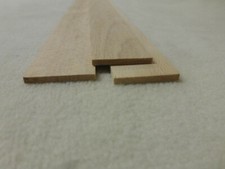 10Stk 100cm Buche Rechteckleisten Buche 3x29mm Vierkant Holzleisten