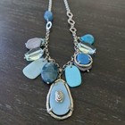 Silpada Sterling Silver Charm Necklace N2321 Amazonite Agate Howlite Quartz