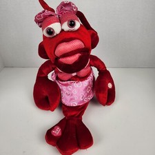 Dan Dee Lobster Hot Stuff Animated Plush Singing Red Valentine Tested