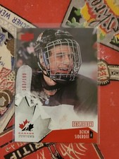 2015 UD TEAM CANADA JUNIORS #28 EXCLUSIVES DEVEN SIDEROFF /199