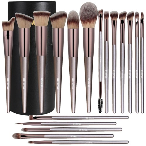 BS-MALL Makeup Brush Set 18 Pcs Premium Synthetic Foundation