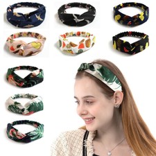 Elastic Hair Ties Satin Headband Chiffon Bohemian Style Twist Satin Headband