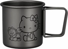 Sanrio Hello Kitty Aluminum Mug Cup With Folding Handle AKOH1 (Outdoor) 320ml