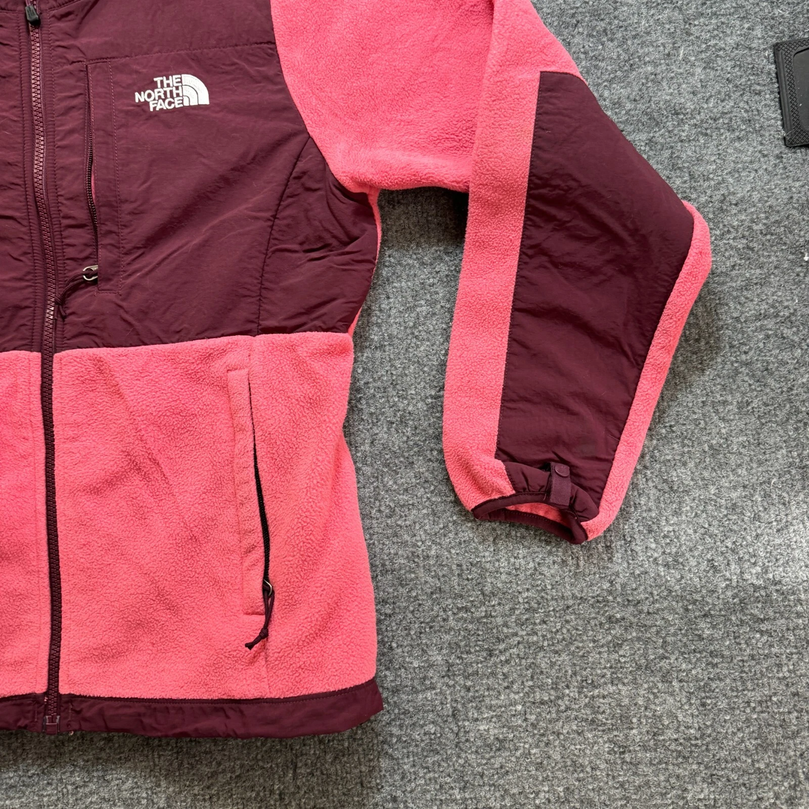 north-face denali nylon switching fleece full zip jacket