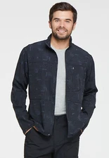 Labyrinth Dickies Scrubs Dynamix Mens Zip Front Warm Up Jacket DK307 LBBL