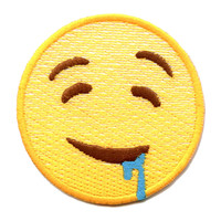 Sabbern Emoji AufbüGeln Bestickt Patch
