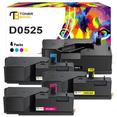 4er XXL Toner für Dell E525W E 525 W E 525W E525 W 593-BBLN 593-BBLL 593-BBLV/LZ