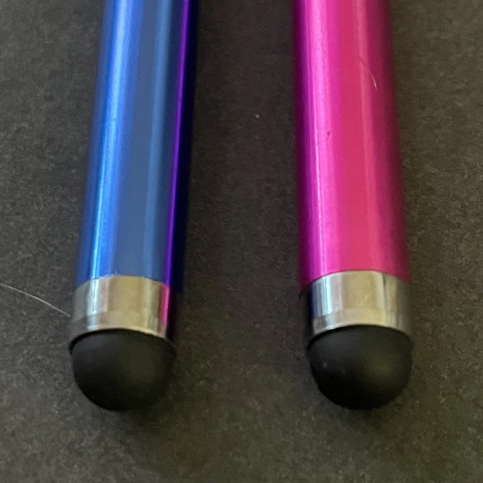 The Friendly Swede Stylus Pens Pink Blue Micro-Knit Fiber Tip Capacitive Lot 2x - Image 3 of 4
