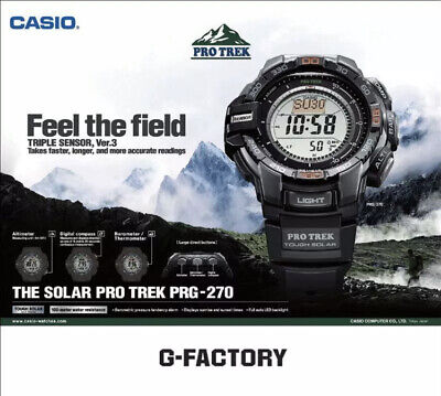 Casio 3415 Prg-270 Pro Trek Water Resistant 10Bar New | eBay Casio 3415 Prg-270 Pro Trek Water Resistant 10Bar New | eBay