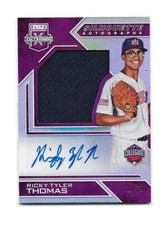2016 Elite Extra Purple Jersey Auto Silhouette RC Ricky Tyler Thomas Rangers /25