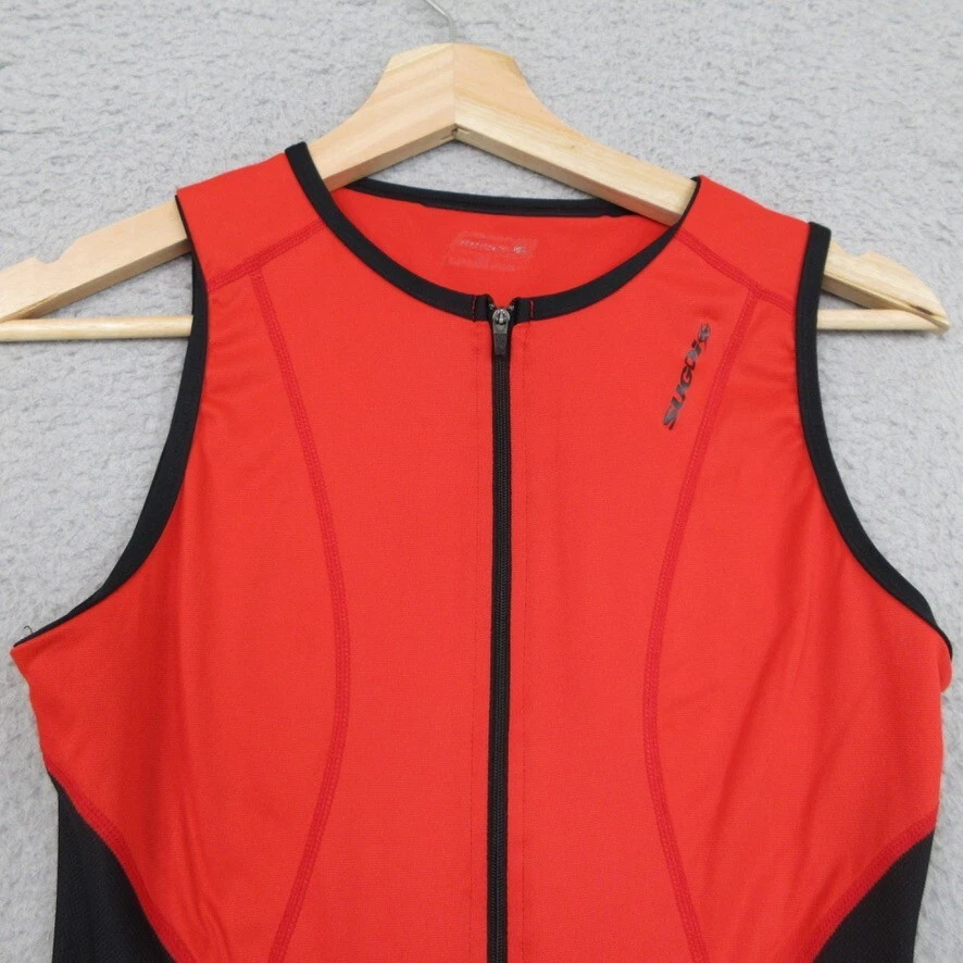Traje de Tritraje de Ciclismo Triatlón Sugoi para Mujer M Rojo/Negro Aero-Fit Rendimiento Listo para Carrera Foto 3 de 4