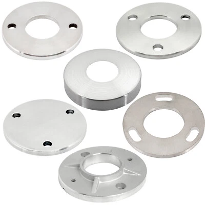 Ankerplatte Bodenflansch Ronde Bodenplatte Abdeckrosette Geländerbau Platte V2A