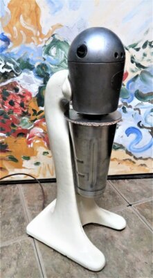 Machine Craft MALT Milkshake Blender Cream Porcelain Mixer VINTAGE WORKS GOOD