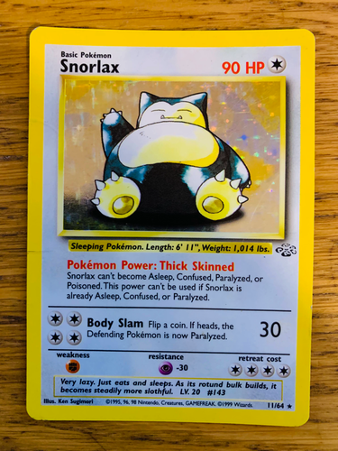 Snorlax (11/64) Holo Jungle Set Pokemon Card! FAST & FREE P&P! - Picture 44 of 78