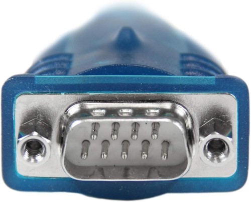 Portable 1-Port USB to Serial RS232 DB9 Adapter Cable for IT Professionals - Photo 4/8