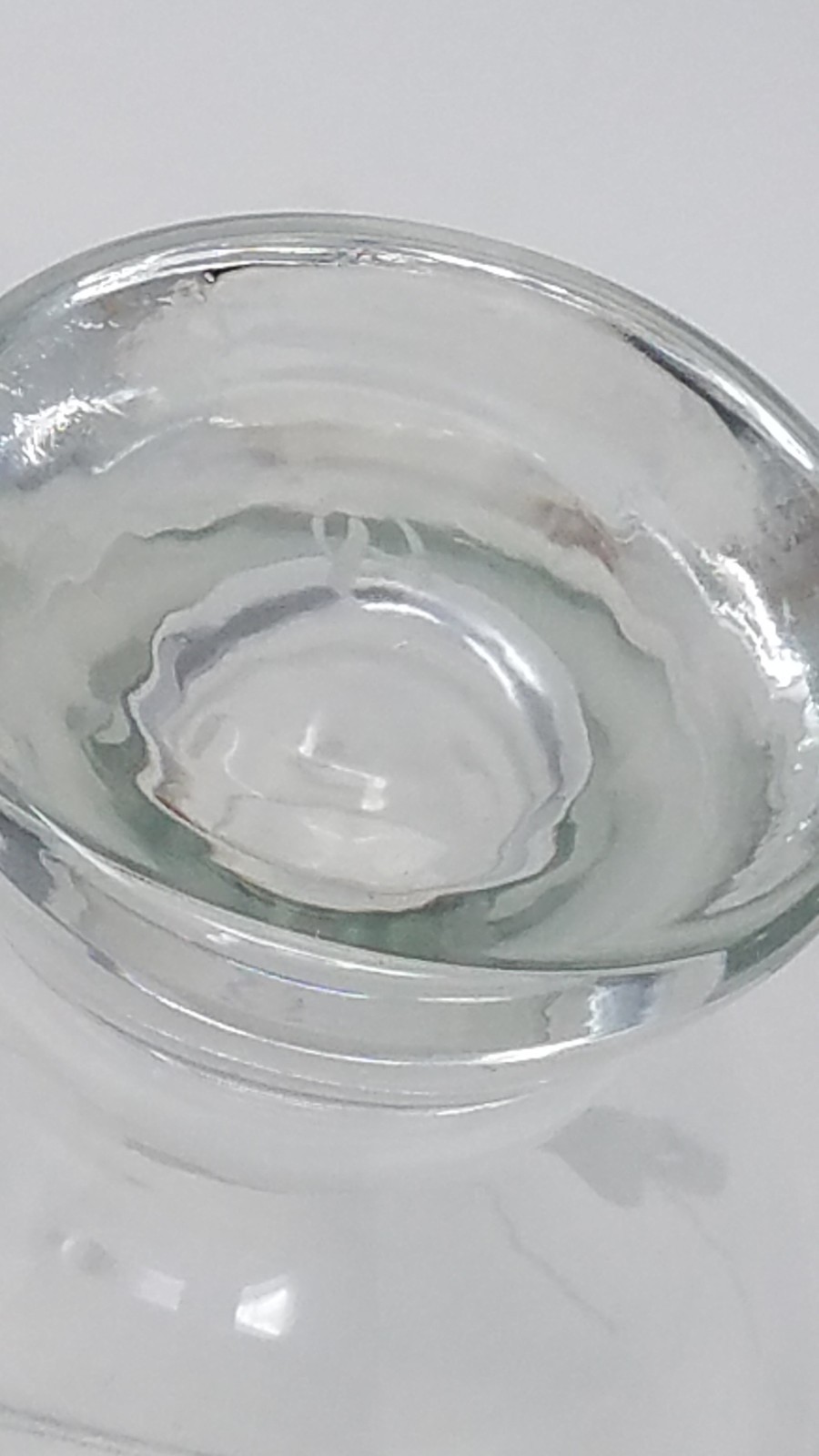 Vintage Eamon Glass Shamrocks Dublin Ireland Large Water Goblet or Vase