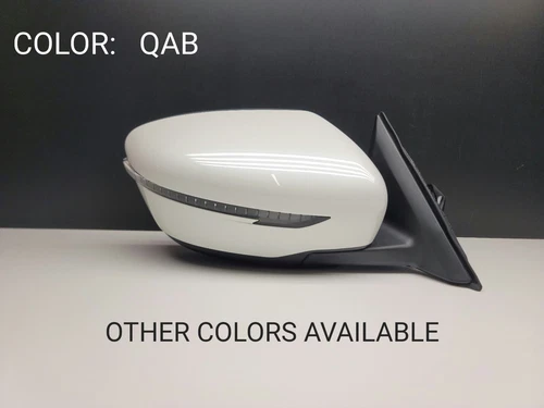 Passenger Side View Power Mirror for 17-18 Nissan Rogue Heated Signal COLOR QAB