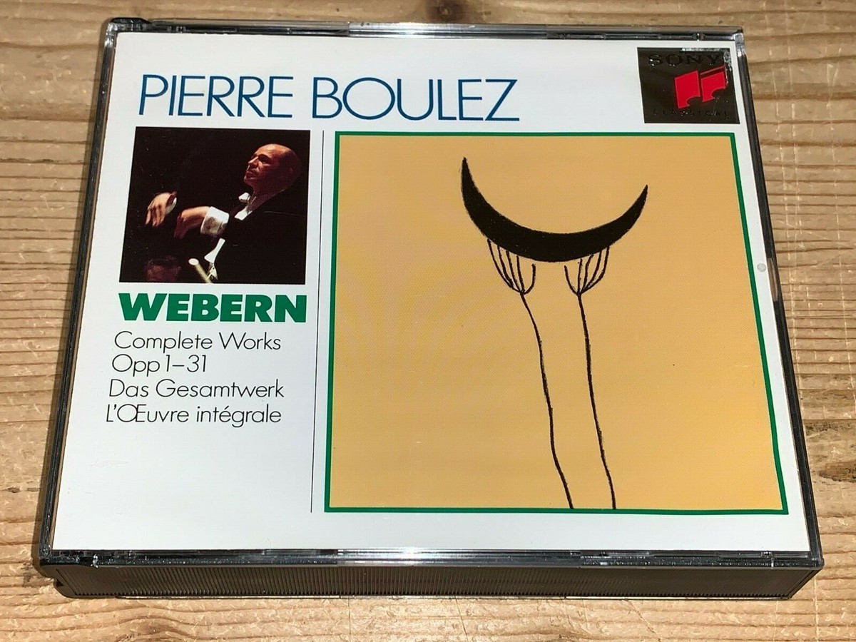 WEBERポスカとCD Webern Complete Works opp.1-31 PIERRE BOULEZ SONY CLASSICAL