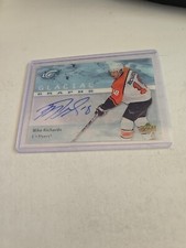 2007-08 MIKE RICHARDS UD ICE GLACIAL GRAPHS AUTO ACETATE CARD. FLYERS.