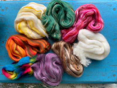 Heidifeathers® Felting Wool Roving – 'Posh Scraps' Red Wool Tops For Felting/Spinning