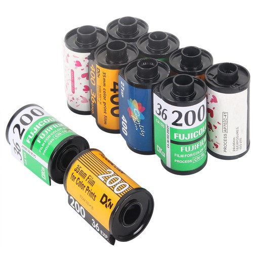 10x Retro 135 35mm Empty Film Canisters Spools Cassettes For Kodak Fuji